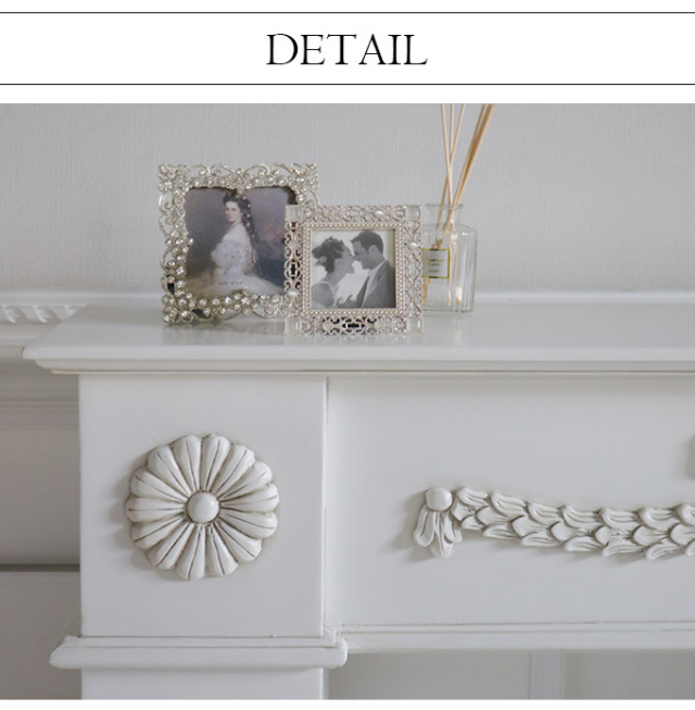 マントルピース コンソール(暖炉) ホワイトリボン｜Chiptyシリーズ 姫