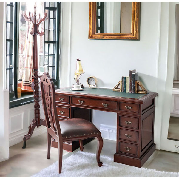 プレジデントデスク コンパクト 120cm 机 学習デスク 輸入家具