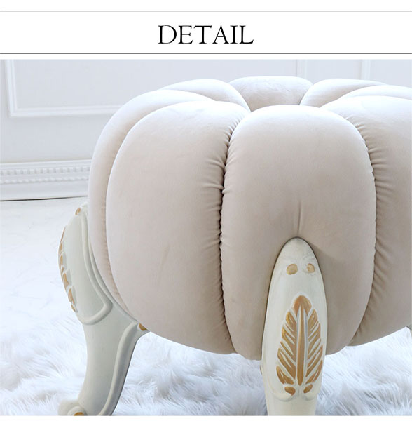 パンプキンスツール かぼちゃ チェア オットマン 姫系 ロココ調