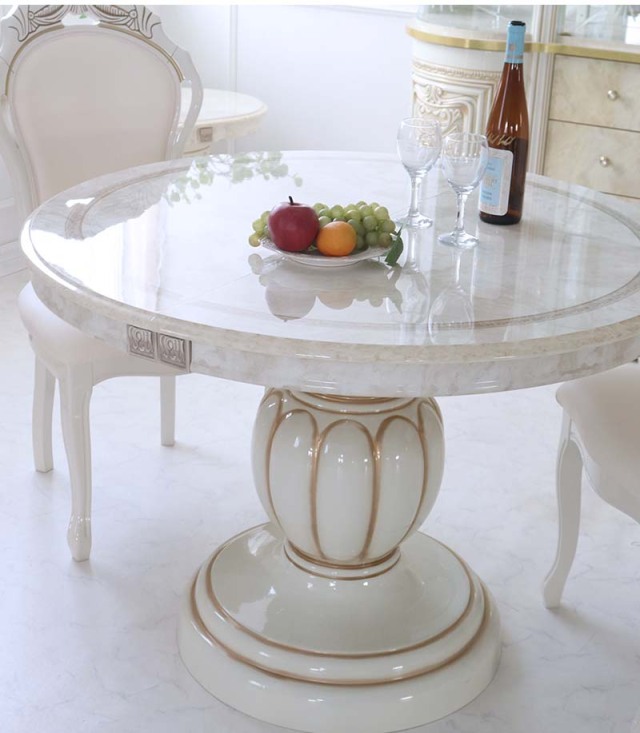 高級イタリア家具 レオナルド(REONARD) 伸長式ダイニング3点セット 2人