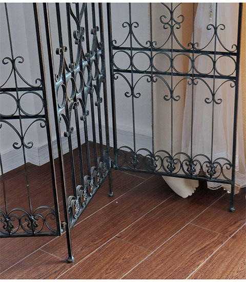 アイアン製 アンティーク調 3連パーティション スクリーン 衝立｜Y