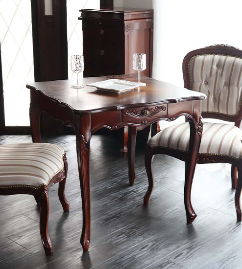 アンティーク調☆フレンチマルシェ☆ダイニングテーブル 幅75cm｜Y