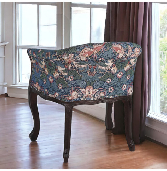 フレンチテイスト アームチェア 1Pソファ 1人掛けソファ（イチゴ泥棒