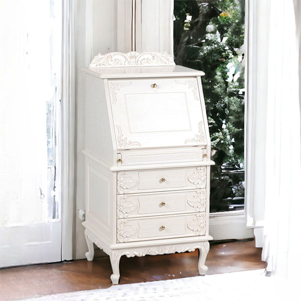 姫系家具 ヴィオレッタ・ライティングデスク（ライティングビューロー