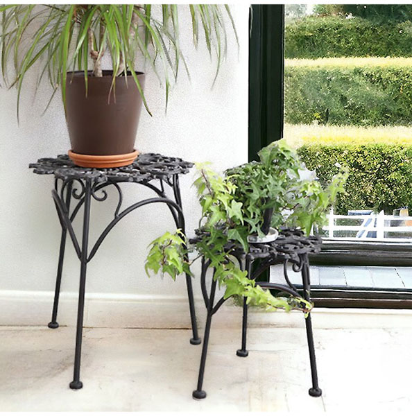 おしゃれなガーデニングファニチャー アンティーク調 アイアンスタンド