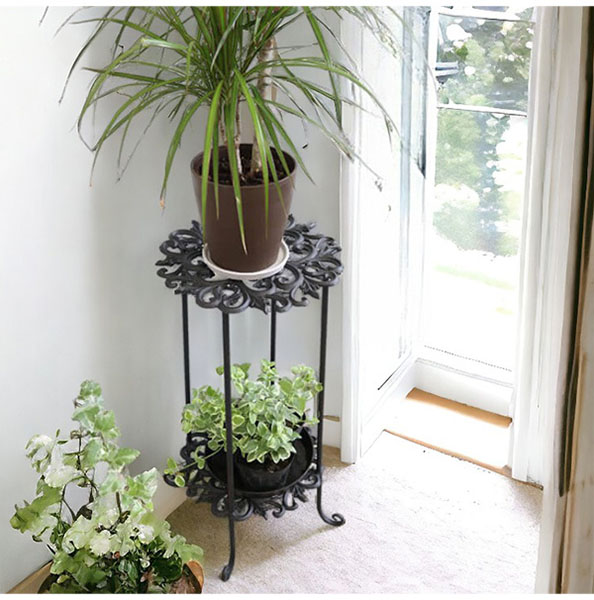 アイアン製 アンティーク調 フラワースタンド（花台） プランター