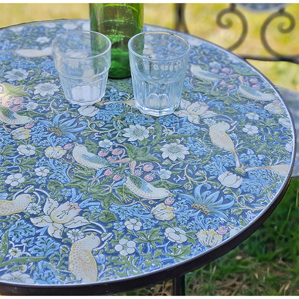 ガーデニングファニチャー テーブル＆チェア3点セット (イチゴ泥棒