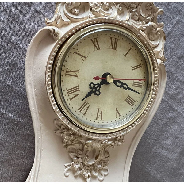 ヴィクトリアンクロック 置き時計 （アンティークホワイト）｜Y-KAGU