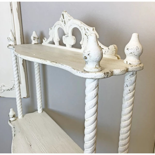 アンティーク シャビーシック 4段シェルフ オープンラック 高さ160cm