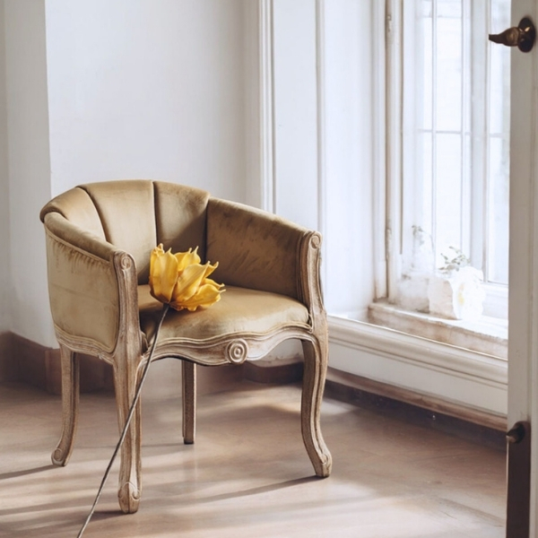 フレンチテイスト アームチェア（1Pソファ）1人掛け（ベージュ