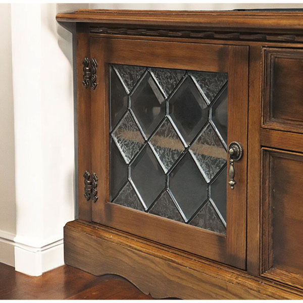 送料無料】 英国調 アンティークオークコレクション テレビボード