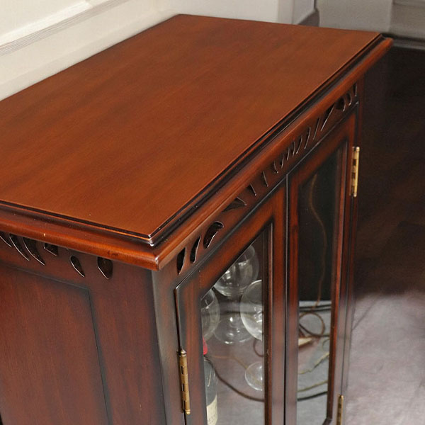 マリナカッシーリ アンティーク調 コンパクトショーケース（本棚・食器