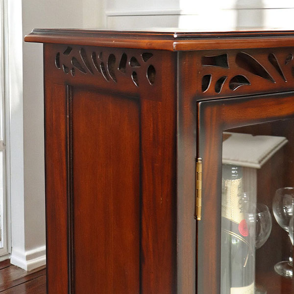 マリナカッシーリ アンティーク調 コンパクトショーケース（本棚・食器