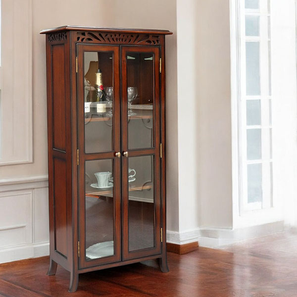 マリナカッシーリ アンティーク調 コンパクトショーケース（本棚・食器