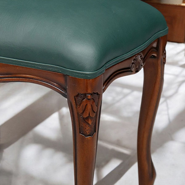 マリナカッシーリ 猫脚スツール (グリーンレザー 合皮）｜Y-KAGU(輸入