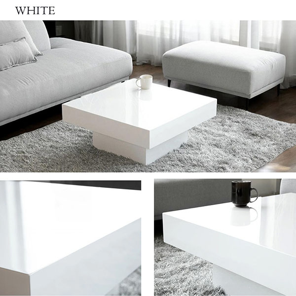 全3色】 HOBANG スクエアセンターテーブル（ブラックオーク