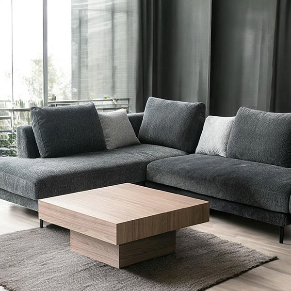 全3色】 HOBANG スクエアセンターテーブル（ブラックオーク