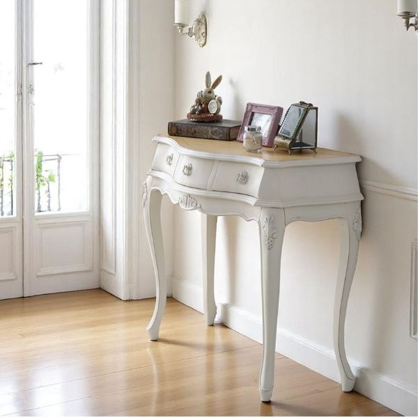 ヨーロピアンクラシック コンソールデスク （アイボリー） 幅90cm｜Y
