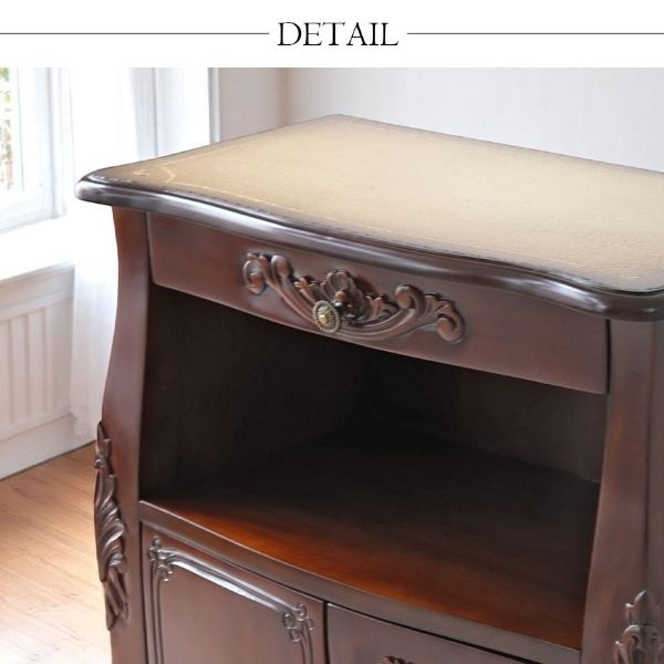 ヨーロピアンクラシック オープンキャビネット （ブラウン） 幅55cm｜Y