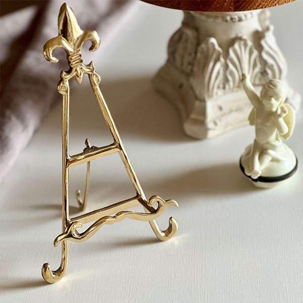 真鍮製 アンティーク調 イーゼルスタンド｜Y-KAGU(輸入家具屋さん.com)