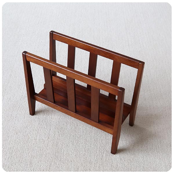 イギリス ヴィンテージ マガジンラック/雑誌収納/家具/北欧/ミッド