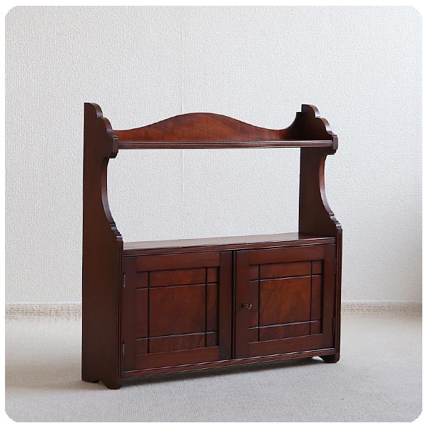 イギリス アンティーク ウォールキャビネット/壁掛け棚/ウォール