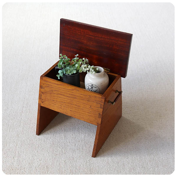 良品】アンティーク調 収納ボックス 箱 スツール アンティーク調 収納