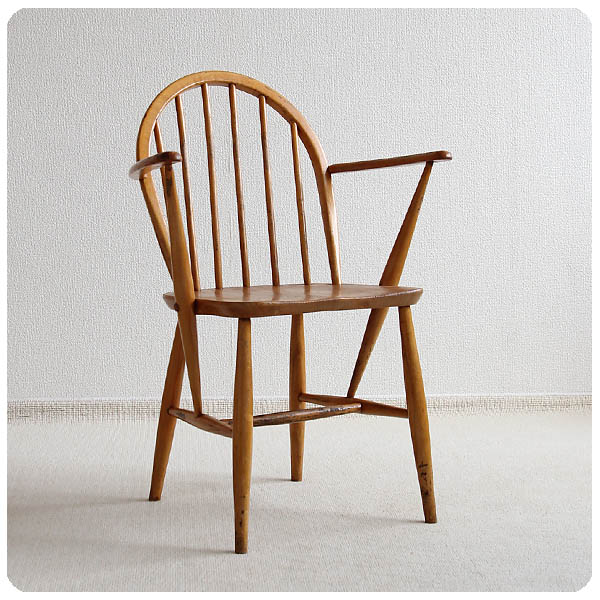 イギリス アンティーク アーコール アームチェア フープバック ercol