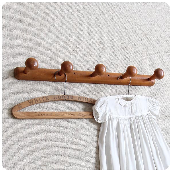 イギリス アンティーク ウォールハンガー コート 壁掛けフック英国