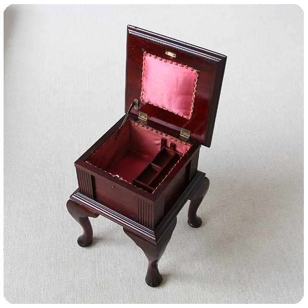 イギリス アンティーク ソーイングボックス 裁縫箱 テーブル 収納家具