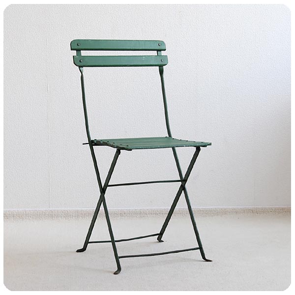 フランス アンティーク フォールディングチェア 木製椅子 折りたたみ式