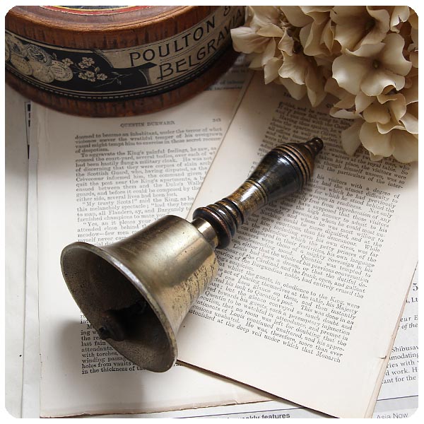 イギリス アンティーク ブラスハンドベル ディナーベル インテリア雑貨