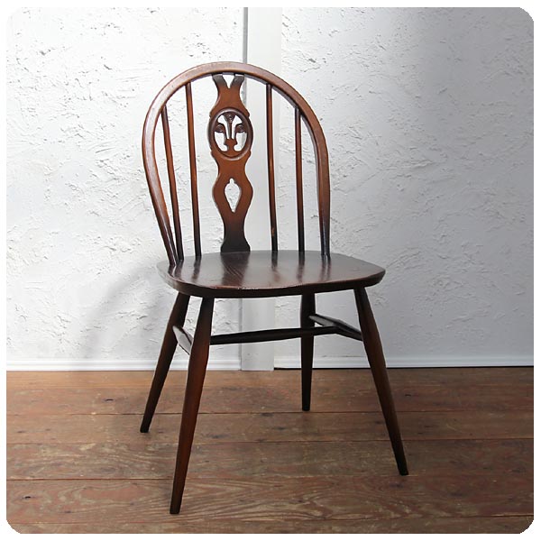 イギリス アンティーク アーコールチェア ERCOL 木製椅子 曲木 シスル