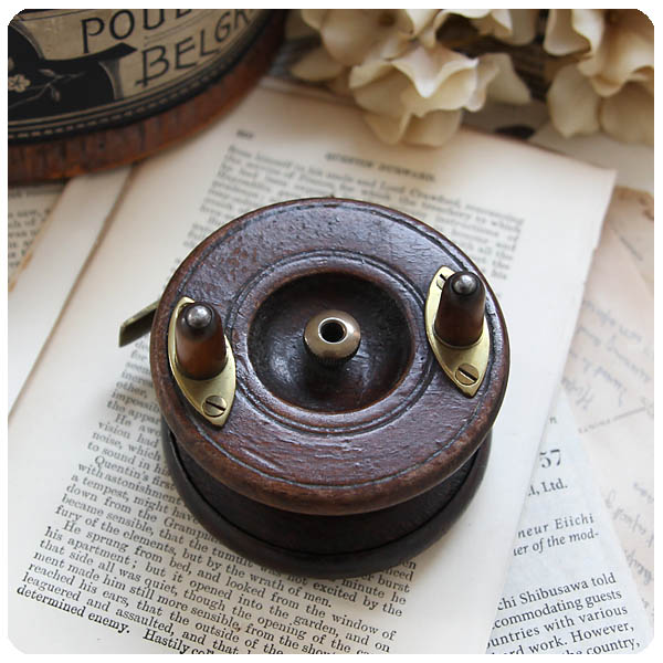 イギリス アンティーク雑貨 フライリール 真鍮 インテリア 店舗什器