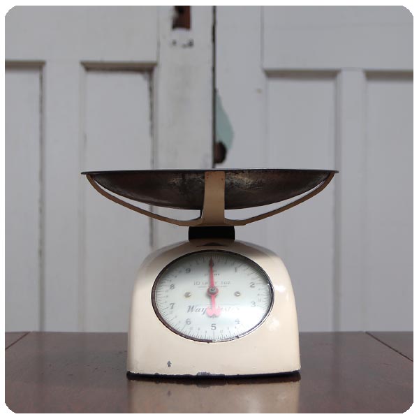 イギリス ビンテージ WAYMASTER社キッチンスケール/量り/英国製