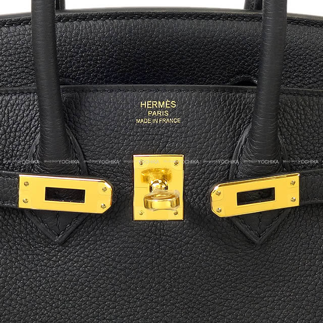 HERMES エルメス ハンドバッグ バーキン25 黒 (ブラック) トゴ