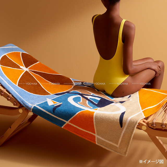 2022年 HERMES エルメス タオル ビーチマット・ビーチタオル LE ROUTE