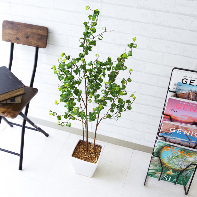 人工 観葉植物 フェイク グリーン ベンジャミンバロックポット H約