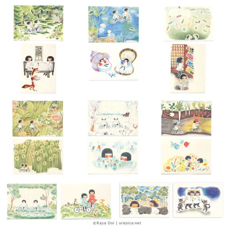 どいかや 「チリとチリリ」 ポストカード | URESICA