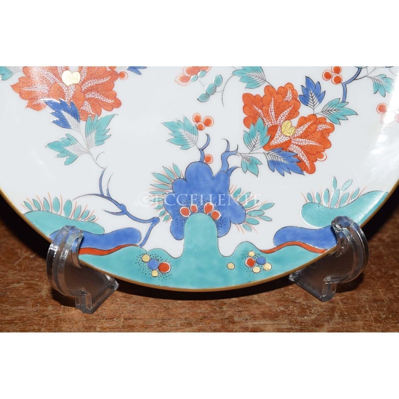 ヴィンテージ雑貨】【マイセン】柿右衛門様式シノワズリ 花紋様金彩