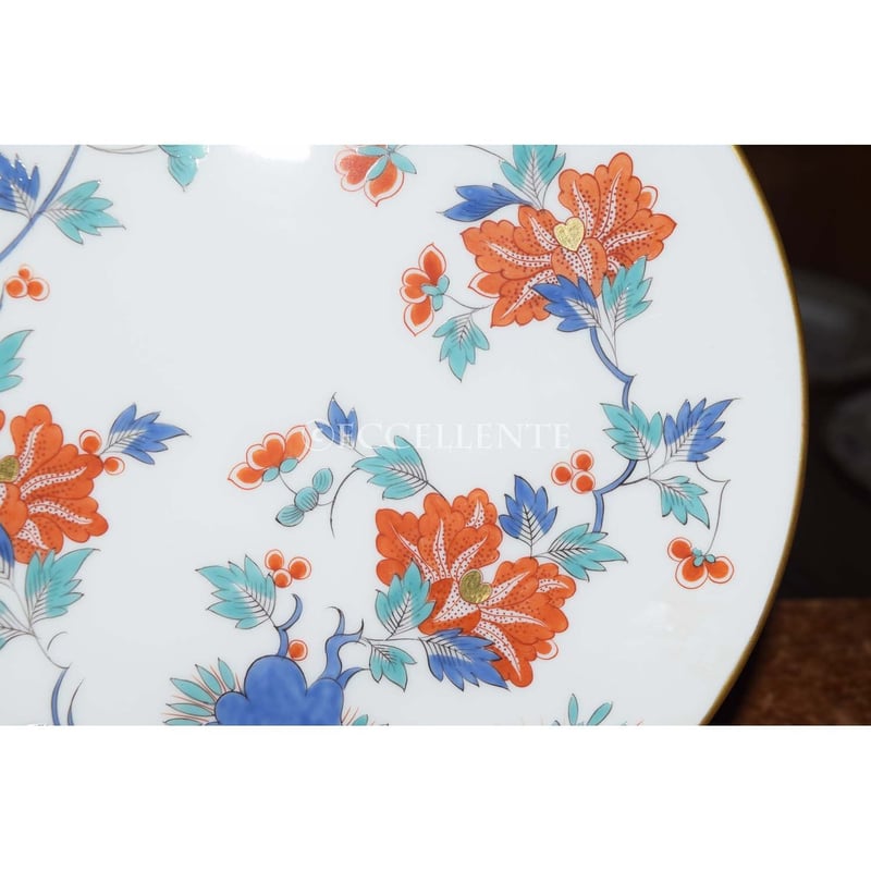 ヴィンテージ雑貨】【マイセン】柿右衛門様式シノワズリ 花紋様金彩