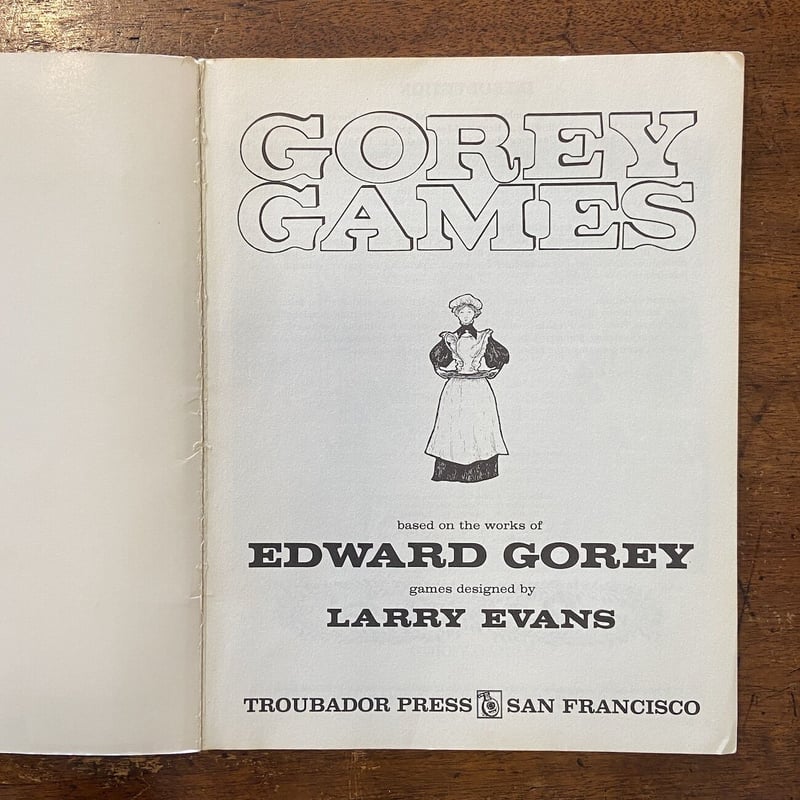 GOREY GAMES」Edward Gorey（エドワード・ゴーリー） | Froberg