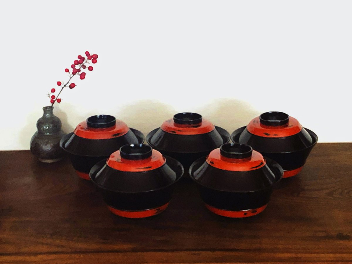 蓋付き汁椀 5セット〈新品〉 | 器屋 HAKOBE