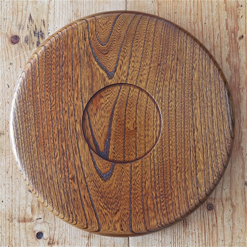 森山ロクロ工作所 欅 丸盆 尺寸 拭漆 | MARKUS