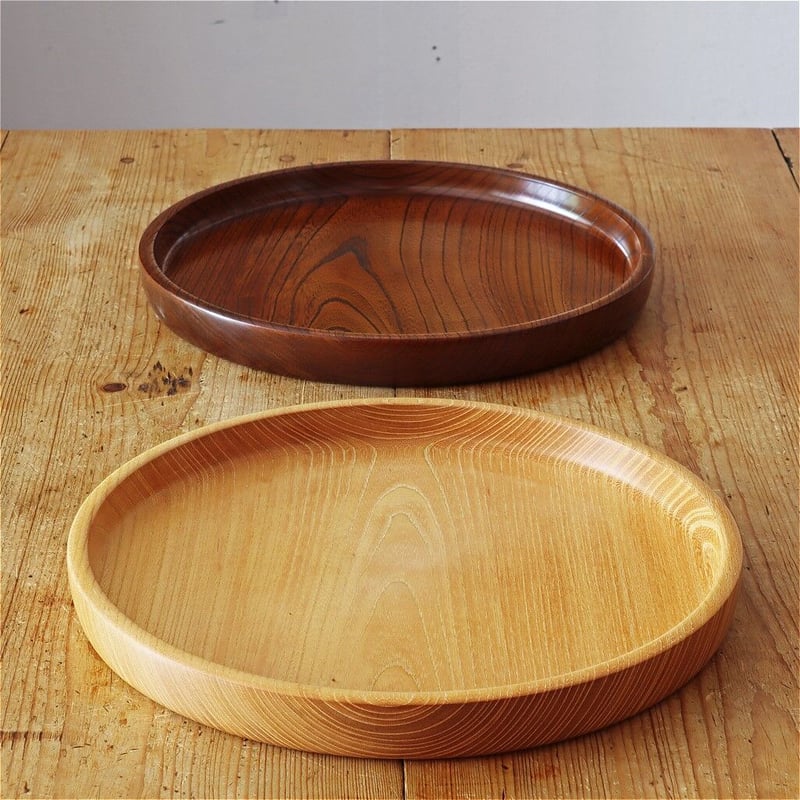 森山ロクロ工作所 欅 丸盆 尺寸 木地 | MARKUS