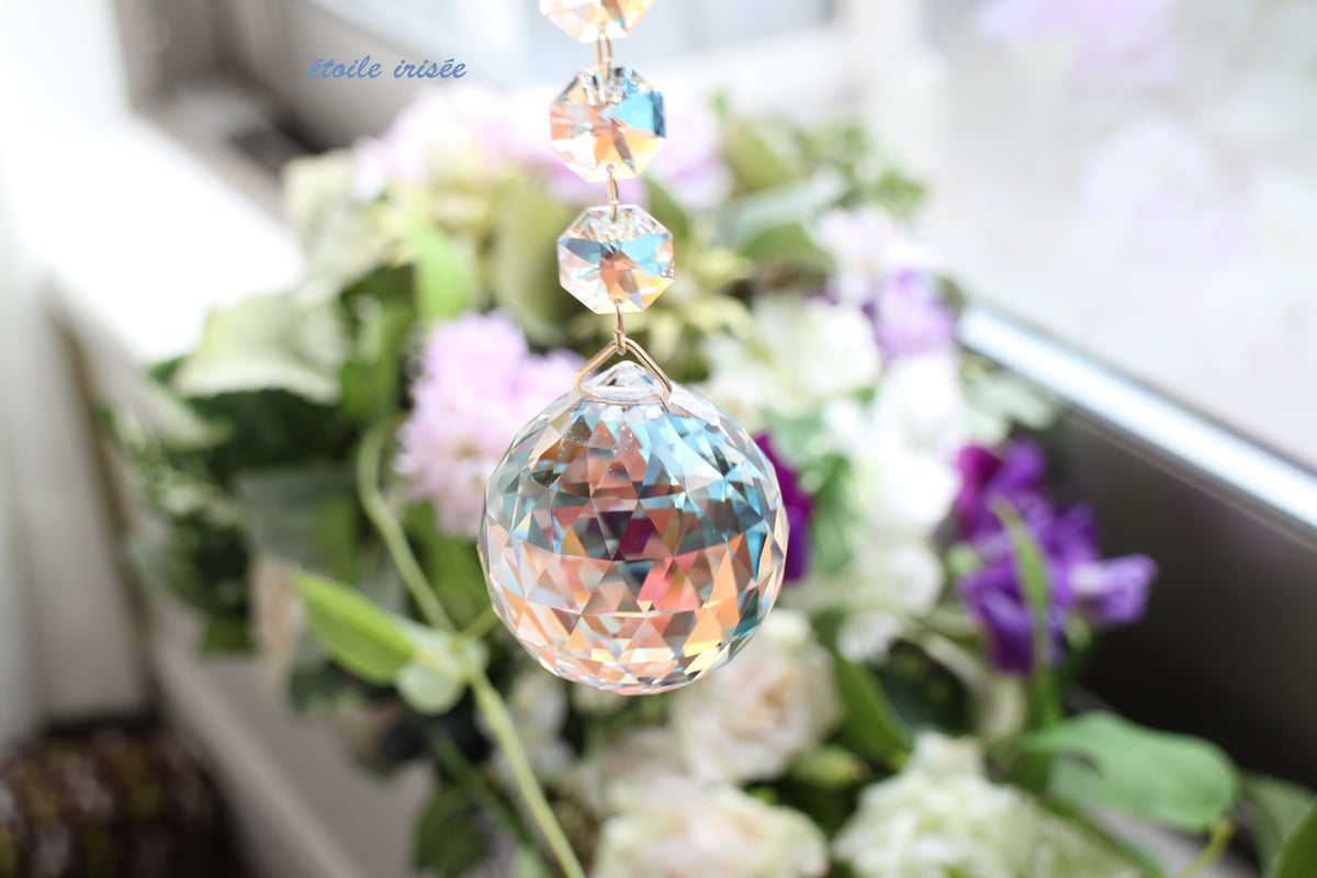 40㎜スワロフスキーのサンキャッチャー（オーロラ） | etoile-irisee