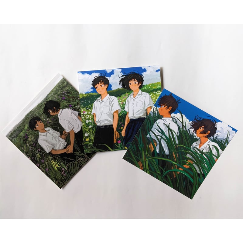 みなはむ：正方形ポストカードセット（3枚1組） | nowaki