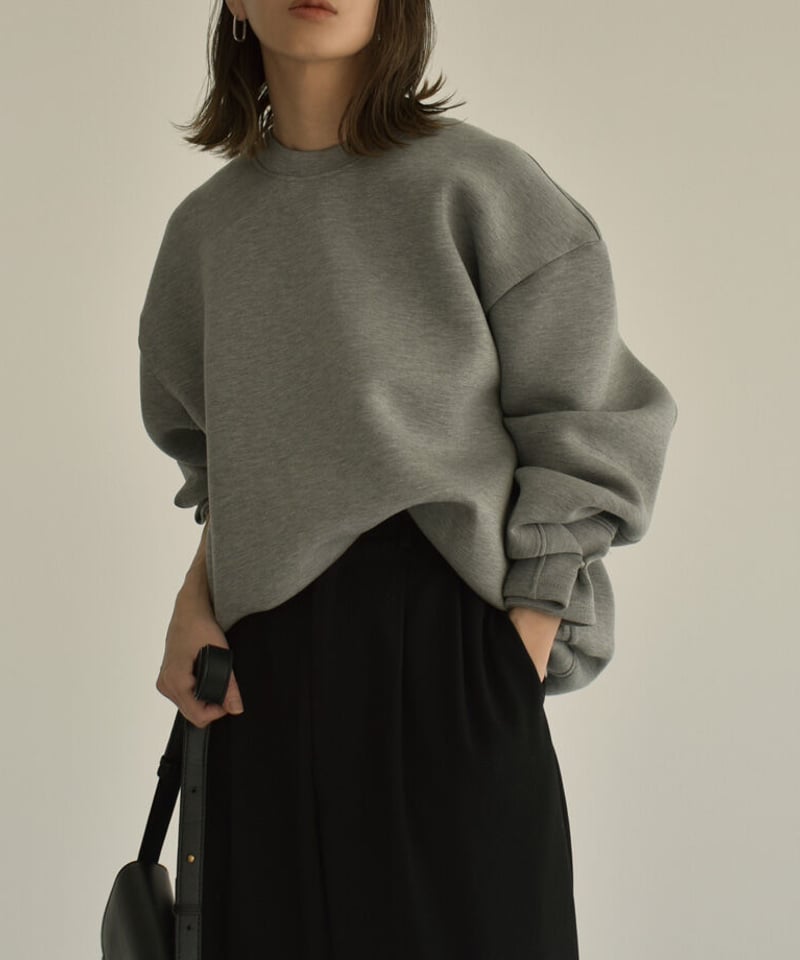 tops-02378 ダンボールニット オーバープルオーバー オフホワイト