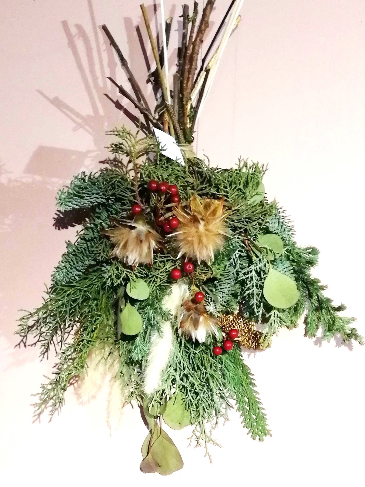 受注生産】フレッシュクリスマススワッグ/本物の針葉樹でひとつひとつ