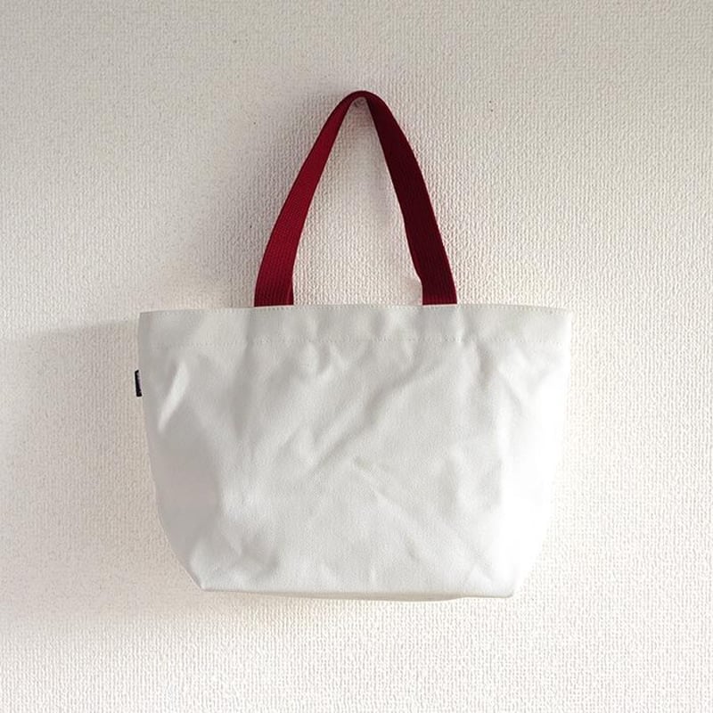 ジップミニトートバッグ（高島帆布）オフホワイト（旅するマチルダ